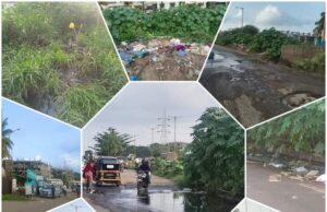 दुर्गंधीयुक्त सांडपाणी रस्त्यावर;कडेला कचर्याचे ढिग आरोग्याची समस्या ऐरणीवर तर प्रशासनाचे दुर्लक्ष