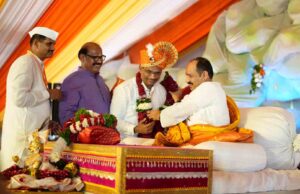भाविकांची गर्दी…सांगवी येथे श्री अष्ठविनायक शिव महापुराण कथा