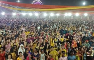 मा नगरसेवक मोरेश्वर भोंडवे आयोजीत रावेत येथे दांडियाचा उत्साह जोरात….