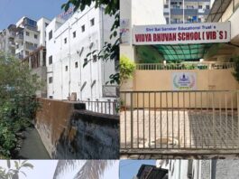 नाल्यावर उभी शाळा? Vib’s शाळेचे अनधिकृत बांधकामावर आणखी मजला सुरु ; मनपा प्रशासन झोपेत का?