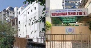 नाल्यावर उभी शाळा? Vib’s शाळेचे अनधिकृत बांधकामावर आणखी मजला सुरु ; मनपा प्रशासन झोपेत का?