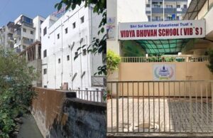 नाल्यावर उभी शाळा? Vib’s शाळेचे अनधिकृत बांधकामावर आणखी मजला सुरु ; मनपा प्रशासन झोपेत का?